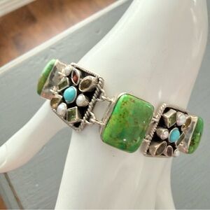 Nicky Butler 925 Sterling Silver Stone Bracelet